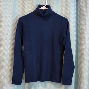 NWOT Sz SP Ann Taylor Deep Teal Knit Turtle Neck